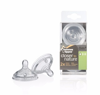 Tommee Tippee Closer to Nature Easi-Vent™ Slow Flow Teats (2 Pack)